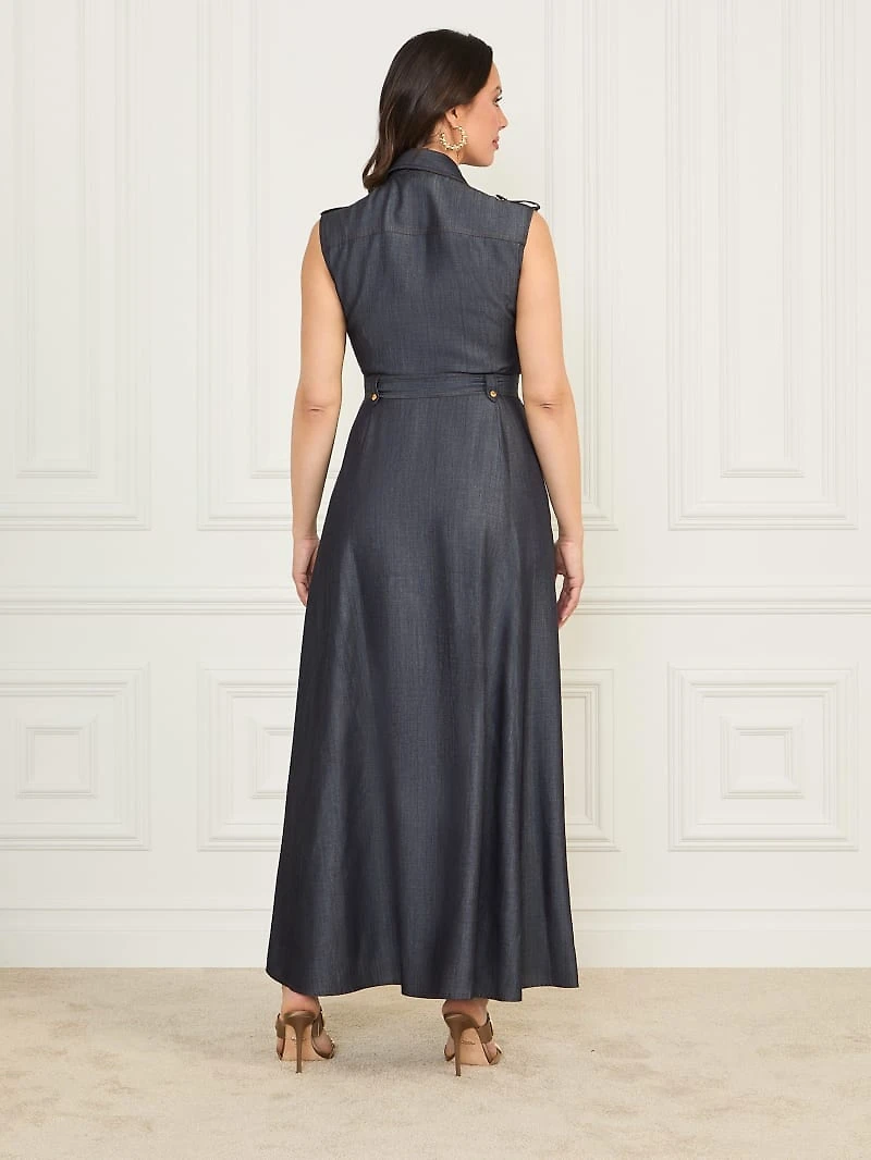 Eco Carla Maxi Denim Dress