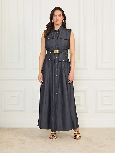 Eco Carla Maxi Denim Dress