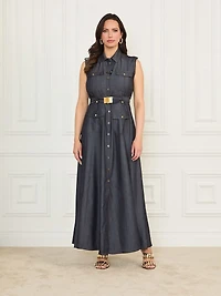 Eco Carla Maxi Denim Dress