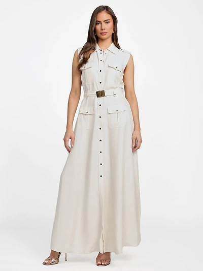 Eco Greta Linen-Blend Maxi Dress