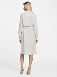 Eco Greta Linen-Blend Safari Dress