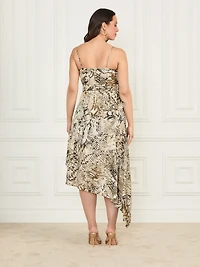 Eco Giselle Printed Asymmetrical Dress