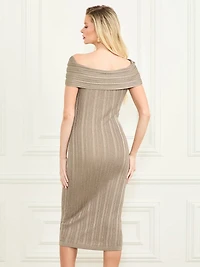 Gia Twisted Lurex Dress