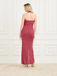 Gia Halter Lurex Dress