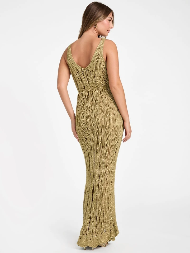 Lucky Lurex Net Maxi Dress