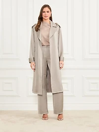 Eva Satin Trench Coat