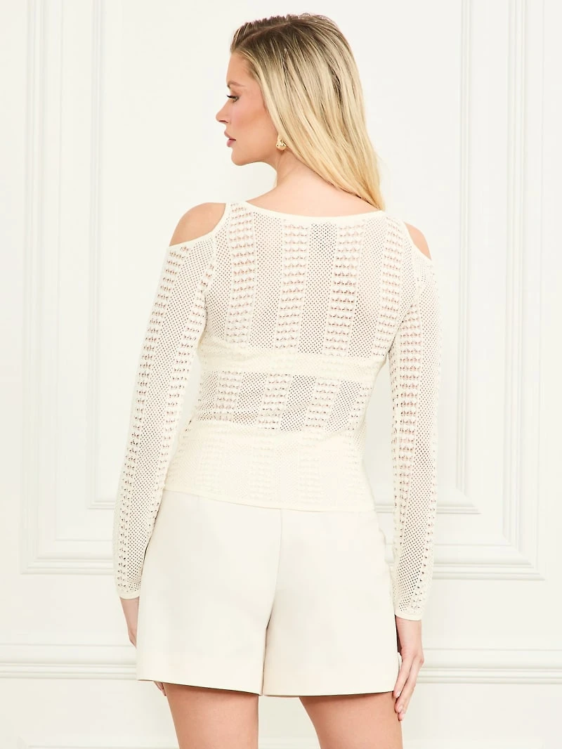 Emma Cold-Shoulder Sweater Top