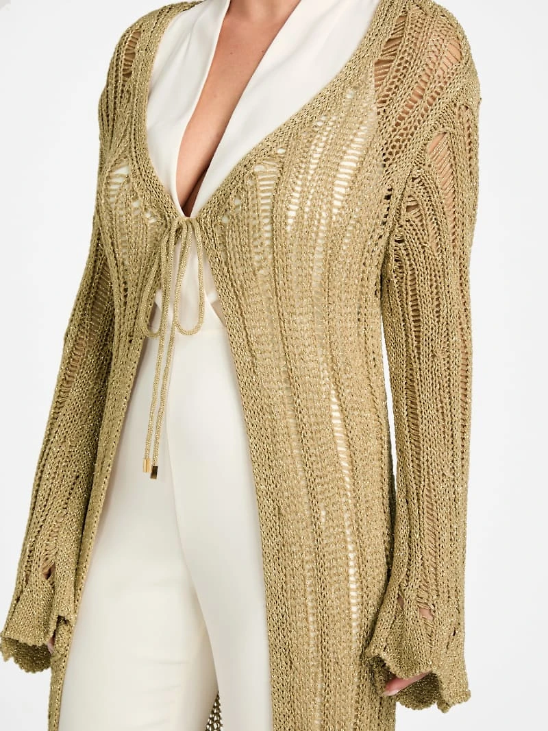 Lucky Lurex Net Duster Cardigan