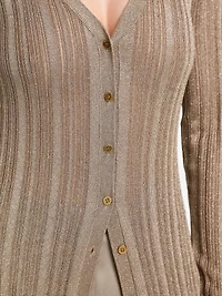 Gia Lurex Long Cardigan