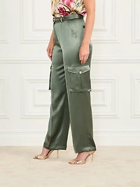 Fannie Satin Cargo Pant
