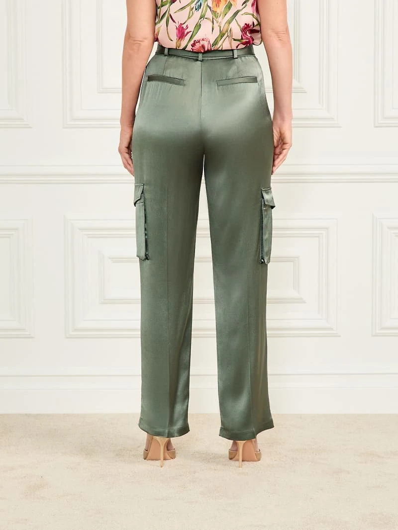 Fannie Satin Cargo Pant