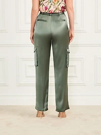 Fannie Satin Cargo Pant