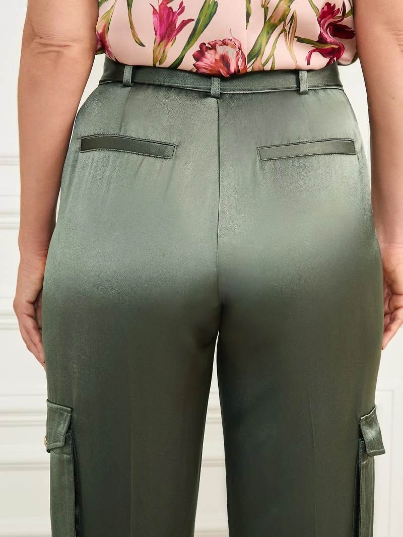 Fannie Satin Cargo Pant