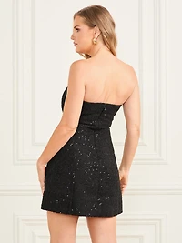 Bouclé Away Sequin Dress