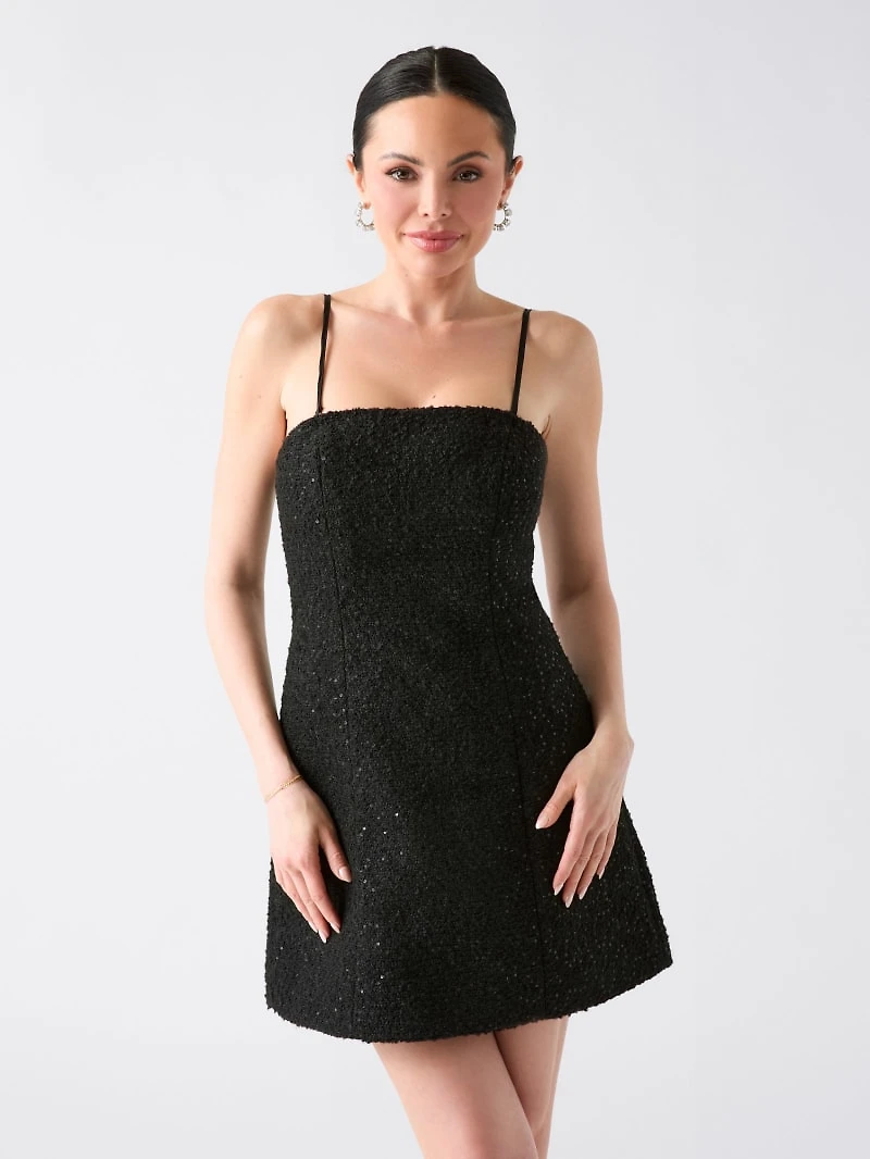 Bouclé Away Sequin Dress