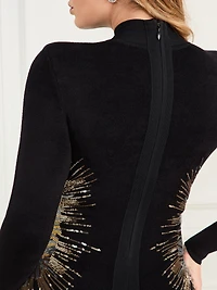 Sparkler Sequin Velour Dress