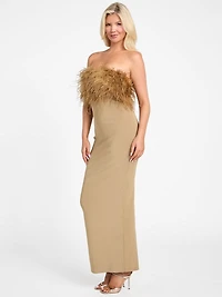 Evita Feather Bandage Gown