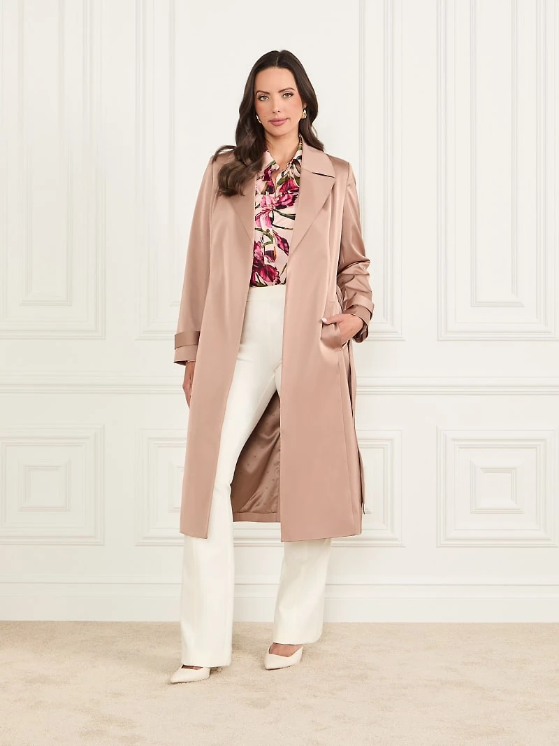 Eleonor Satin Wrap Trench