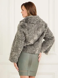 Margot Longline Faux-Fur Coat