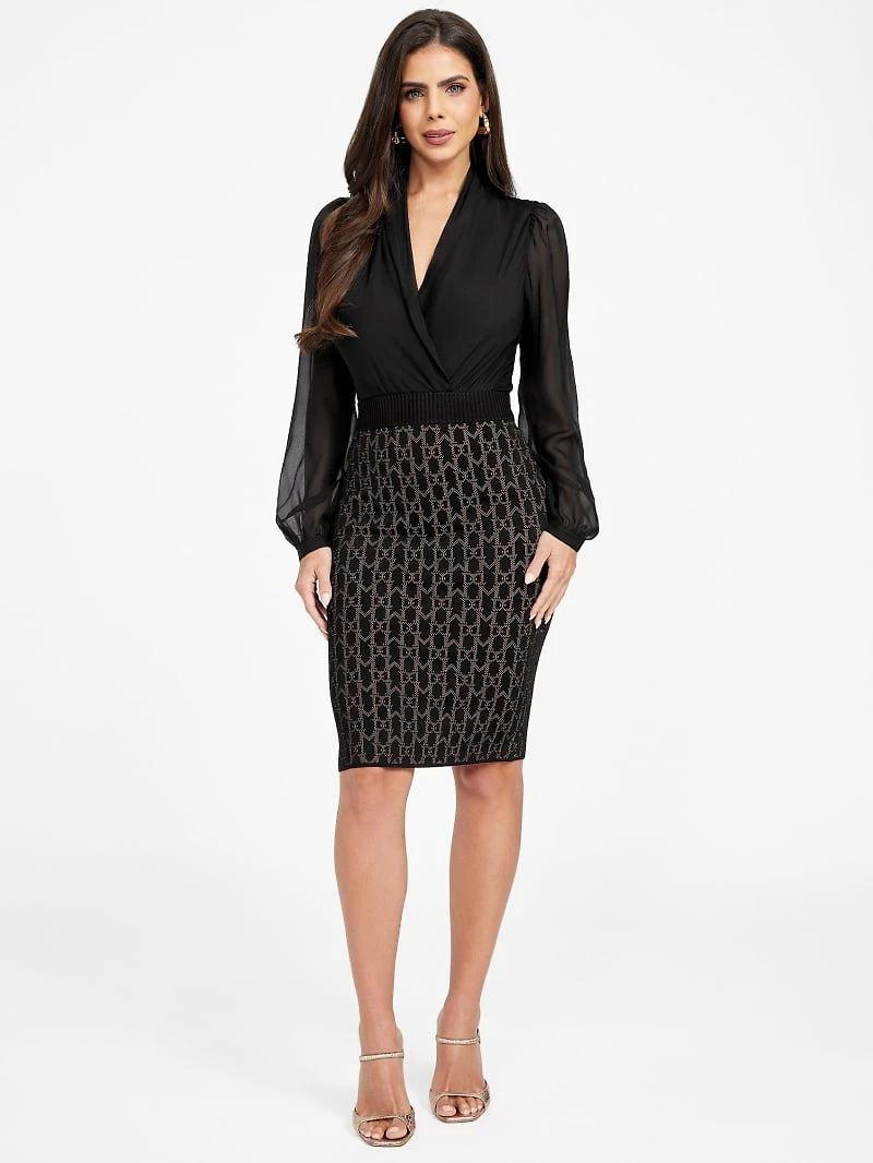 Billie Monogram Sweater Skirt