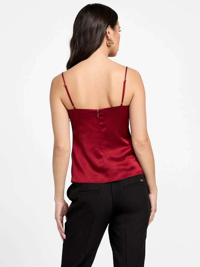 Aretha Satin Twisted Top