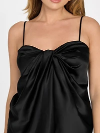 Aretha Satin Twisted Top