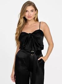 Aretha Satin Twisted Top