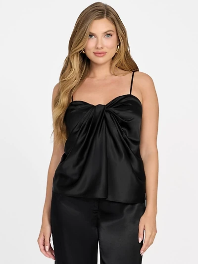 Aretha Satin Twisted Top