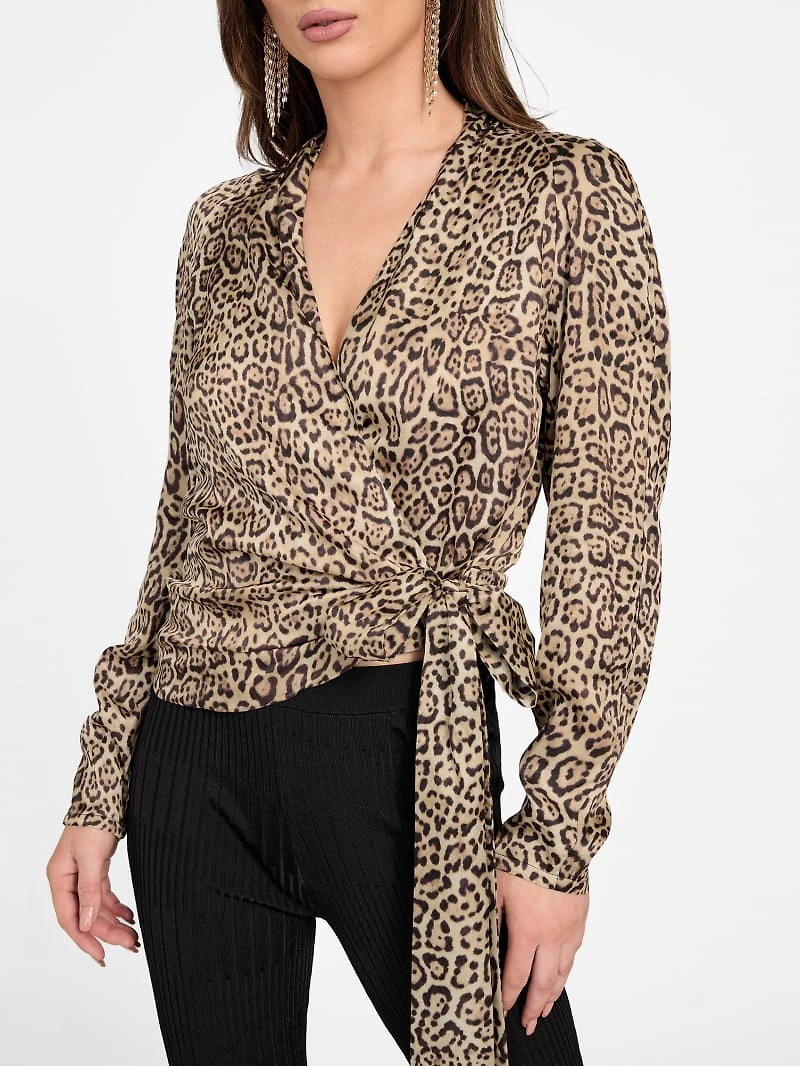 Eco Alanis Printed Wrap Blouse