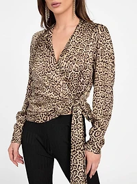 Eco Alanis Printed Wrap Blouse