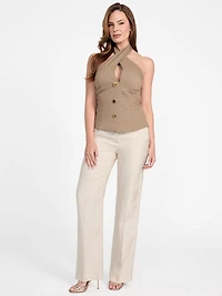Eco Nada Crossed Halter Top