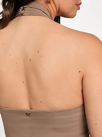 Eco Nada Crossed Halter Top