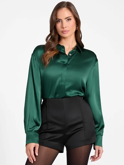 Elisa Silk Oversized Shirt