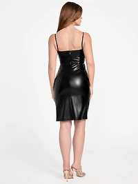 Fergie Faux-Leather Dress