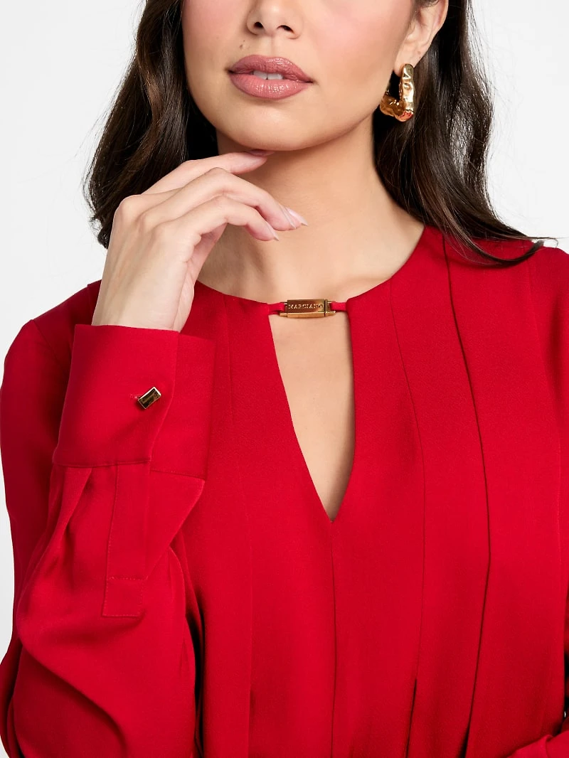 Anita Keyhole Belted Dress