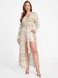 Britney Monogram Maxi Dress