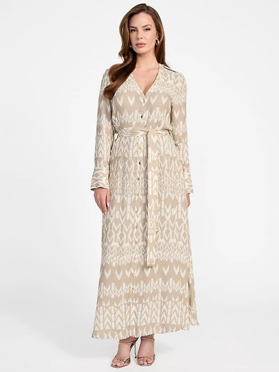 Britney Monogram Maxi Dress