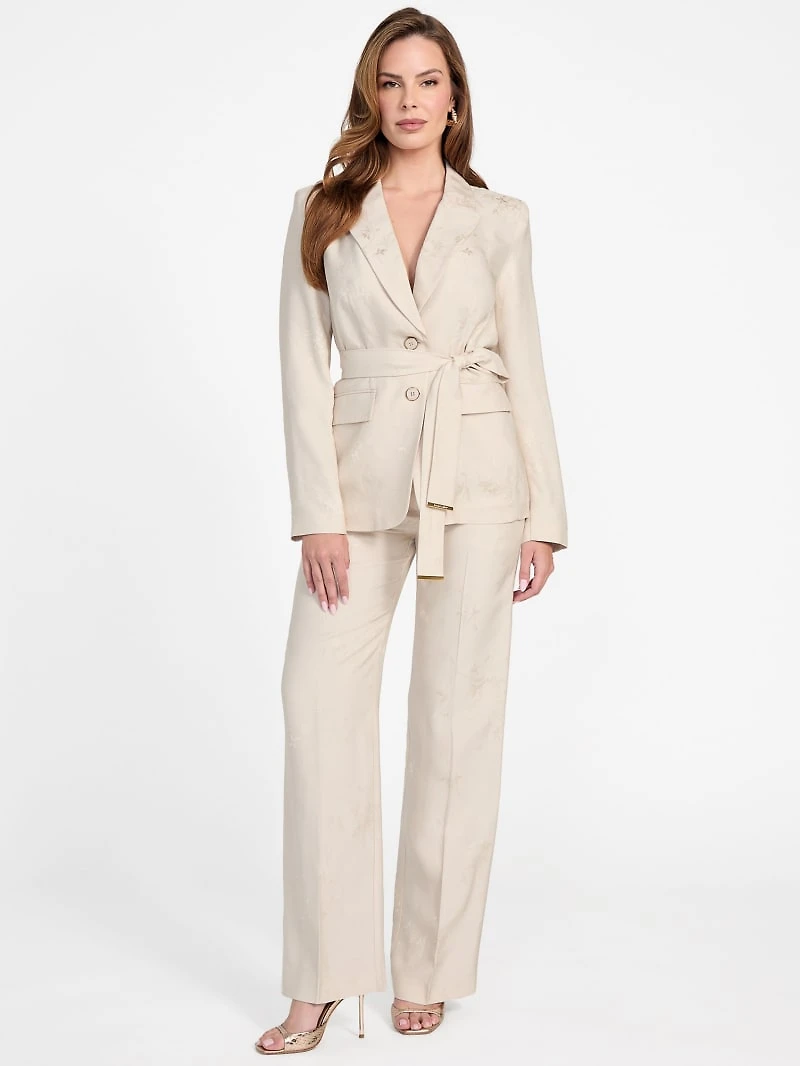 Whitney Floral Belted Blazer