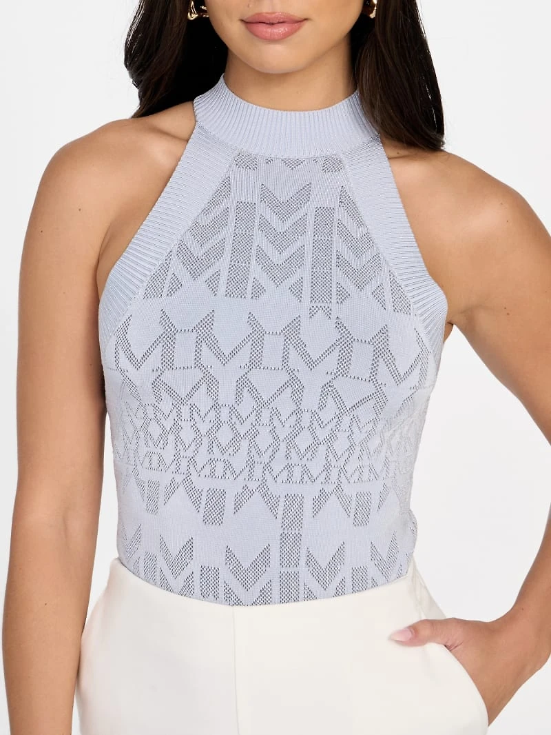 Billie Monogram Sweater Top