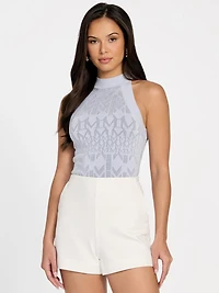 Billie Monogram Sweater Top