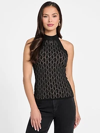 Billie Monogram Sweater Top