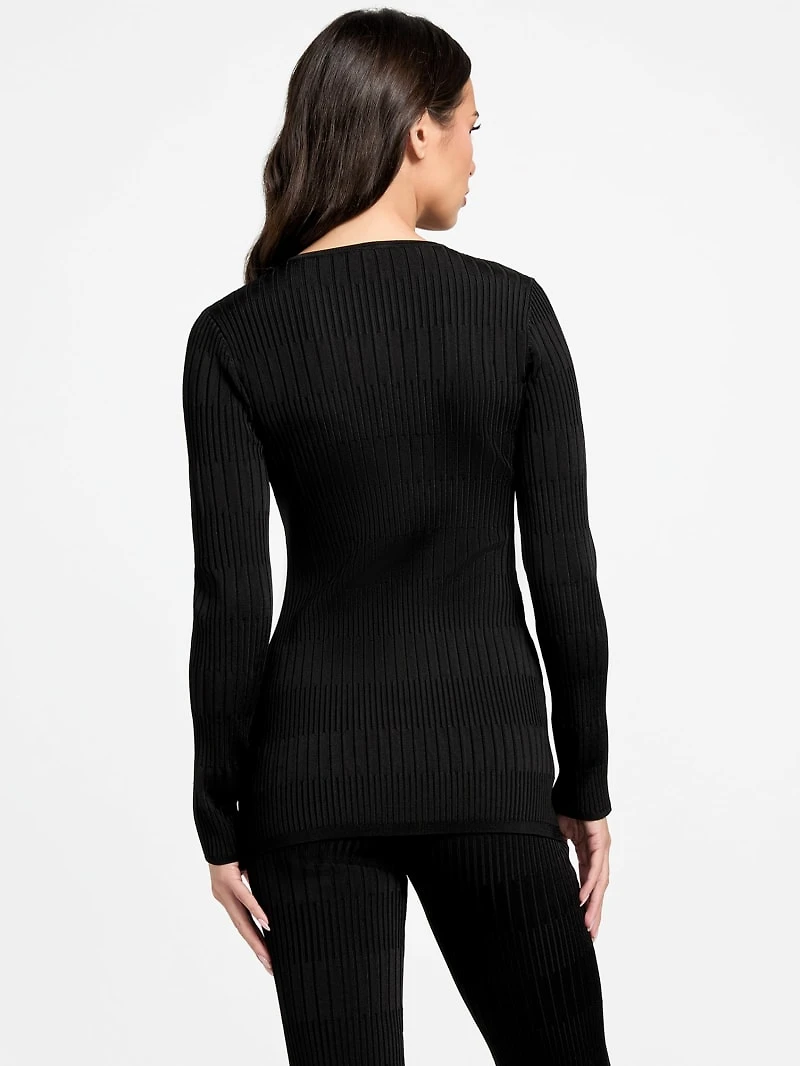 Janet Ribbed Sweater Top
