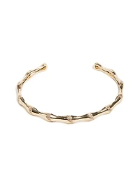 Gold-Tone Bamboo-Inspired Cuff