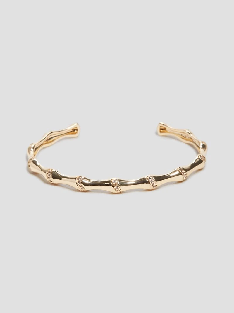 Gold-Tone Bamboo-Inspired Cuff