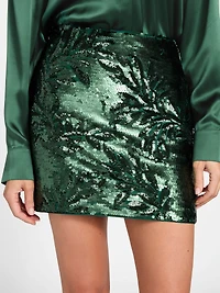 Daisy Sequin Mini Skirt