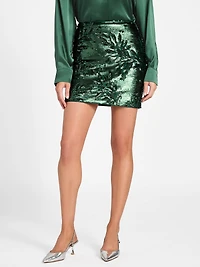 Daisy Sequin Mini Skirt