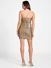 Bianca Sequin Bustier Dress