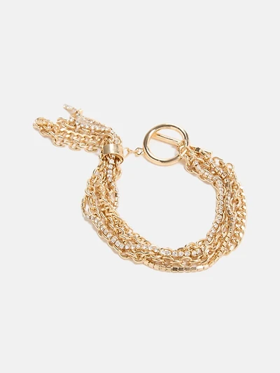Gold-Tone Multi-Chain Toggle Bracelet