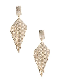 Crystal Tassel Chandelier Earrings