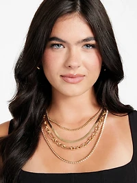 Gold-Tone Layered Necklace